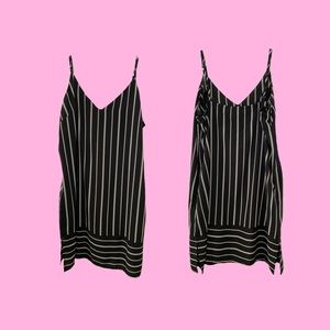 Black stripes dress - Large